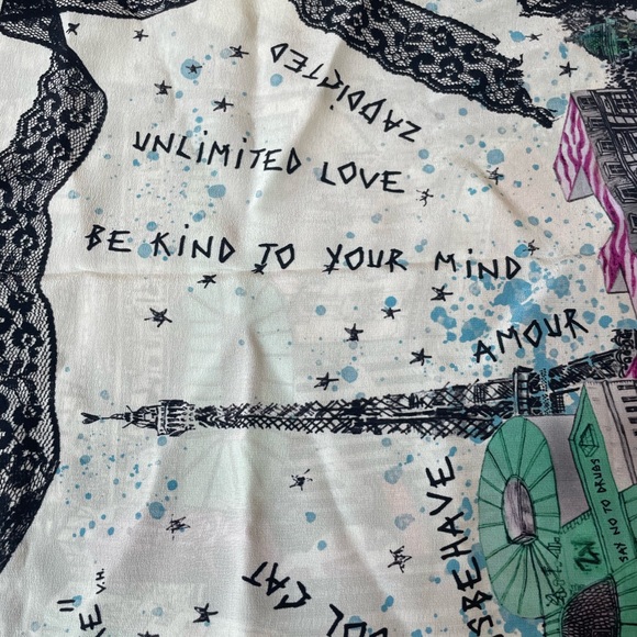 Blondie 85 Zadigcity Night Silk Scarf from Zadig& Voltaire - Picture 8 of 15